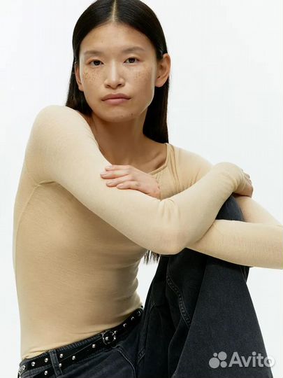 Лонгслив Arket шерсть мериноса