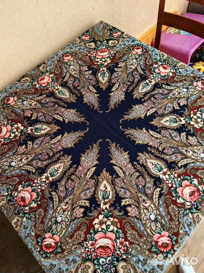 Павловопосадский платок шерсть