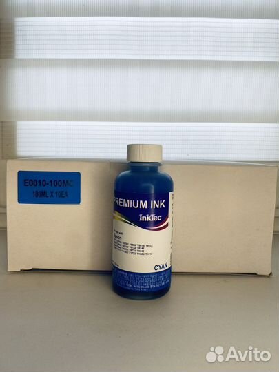 Чернила для epson InkTec E0010 синии 100 мл