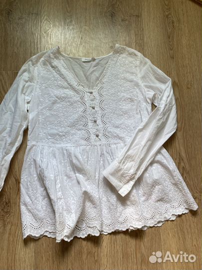 Блузка белая женская размер м