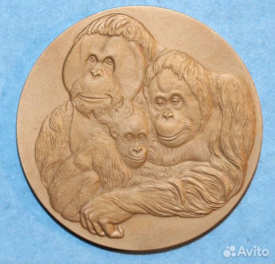 Настольные медали Московский Зоопарк ммд