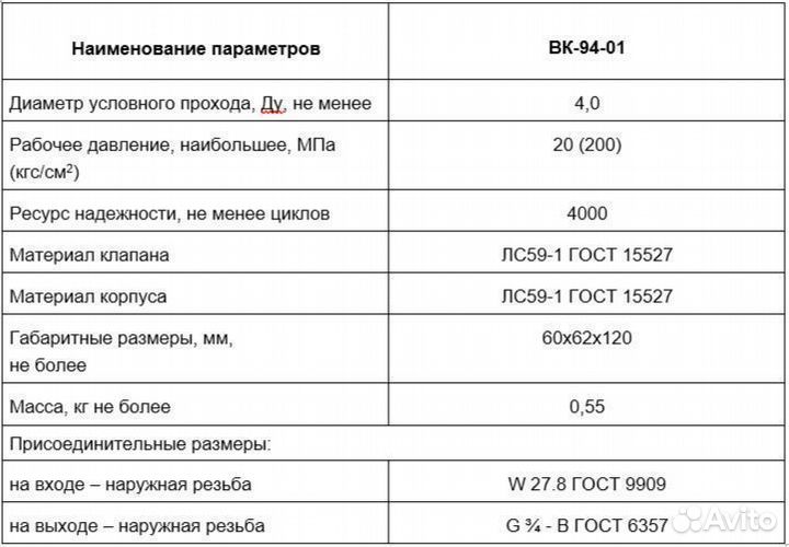 Вк-94-01 вентиль баллонный б/у