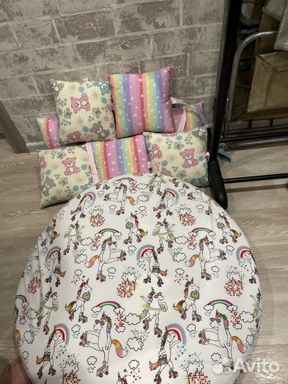 Матрас в круглую кроватку