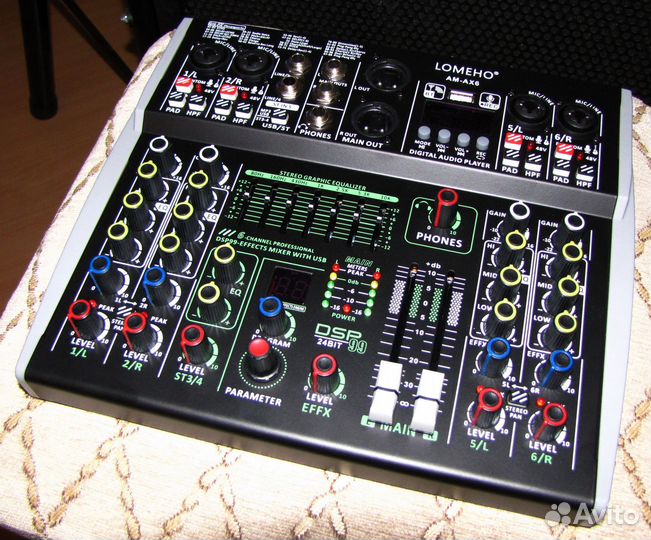 Микшер Lomeho Pro Микшерный пульт Блюту FX REC USB