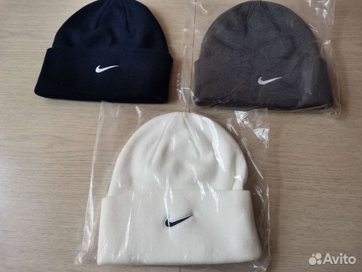 Шапка, теплая Nike, термошапки для спорта