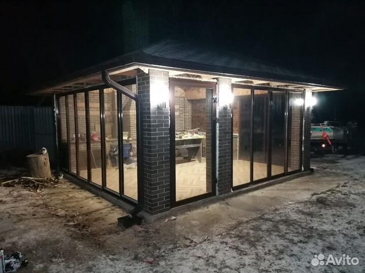 Остекление веранды, остекление террасы