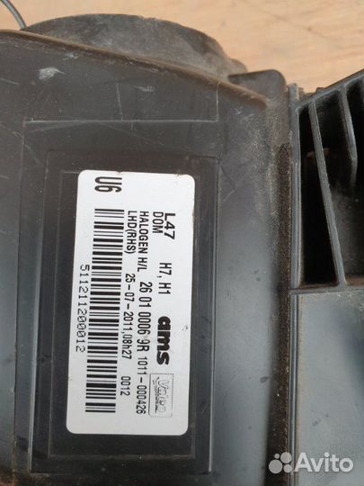 Фара передняя правая Samsung Sm7 2013