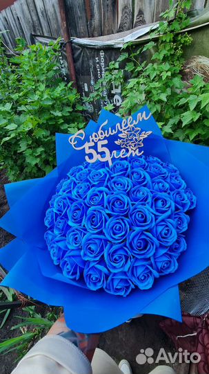 Букет из мыльных роз