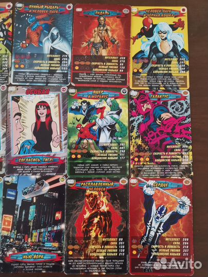 Человек паук герои и злодеи карточки