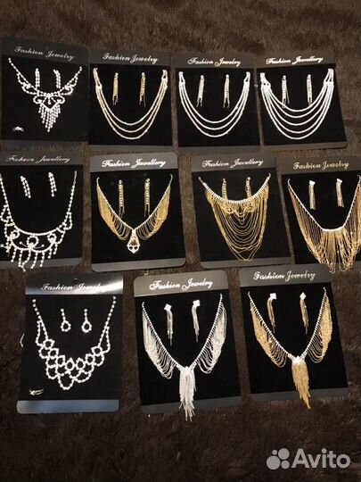 Колье, ожерелье с серьгами