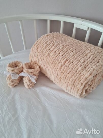 Плед детский плюшевый