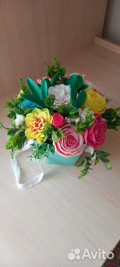 Букет цветов из мыла