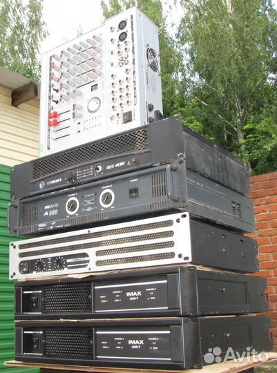 Усилители звука Pro 80-3000W 6ш Crown QSC PV CVG