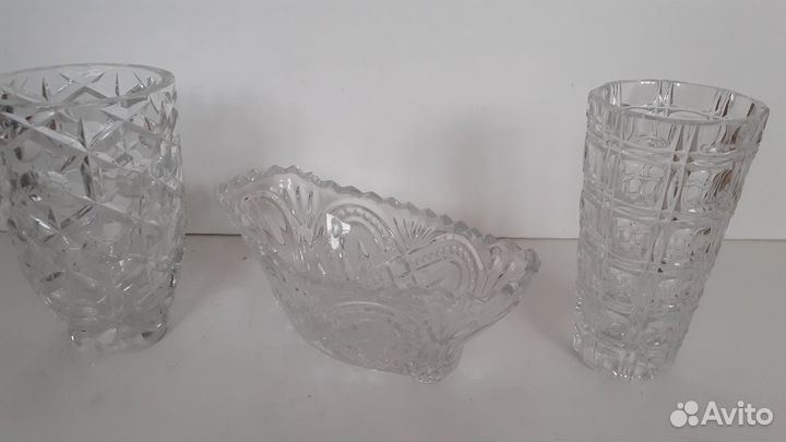 Винтаж вазы салатники конфетницы Чехословакия.СССР