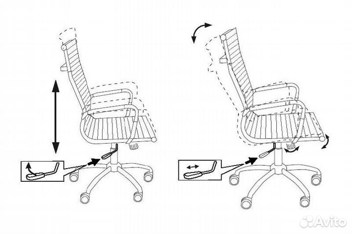 Кресло Бюрократ CH-883 Комплект 2шт