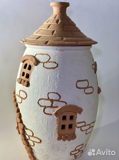 Керамическая емкость для хранения лука