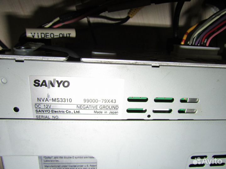 Магнитола 2 Din Sanyo NVA-MS3310, Made in Japan