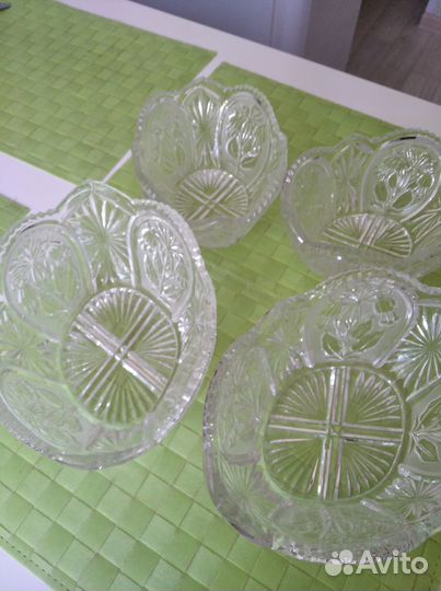 Салатник хрустальный большой