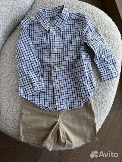 Рубашка и шорты Ralph Lauren 18м