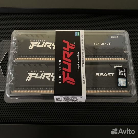 Kingston fury 32gb (2x16gb) 3600 ddr4