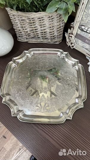 Поднос. Серебрение. Англия