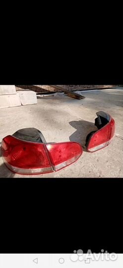 Задние фонари фары на WV Golf