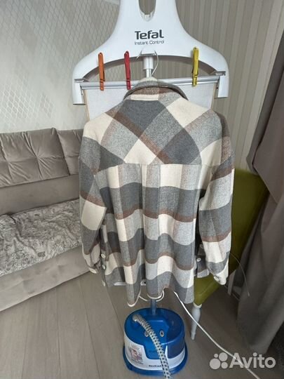 Рубашка в клетку теплая