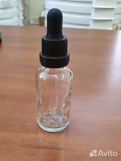 Стеклянные флаконы с пипеткой новые 30 мл