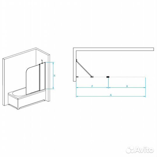 Шторка на ванну жёст. 90х140 RGW SC-011 Screens 3