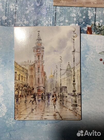 Открытки Санкт-Петербург в акварелях