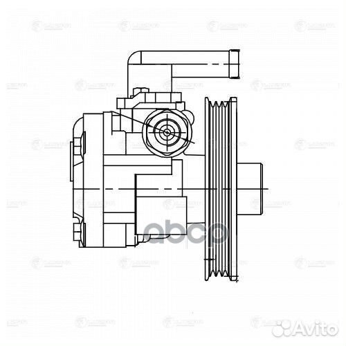 Насос гур hyundai tucson (04) /KIA sportage (04)