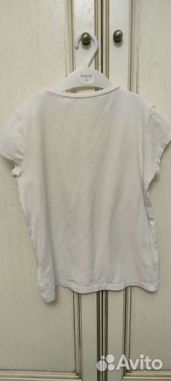 Liu Jo футболка белая со стразами на 10 лет