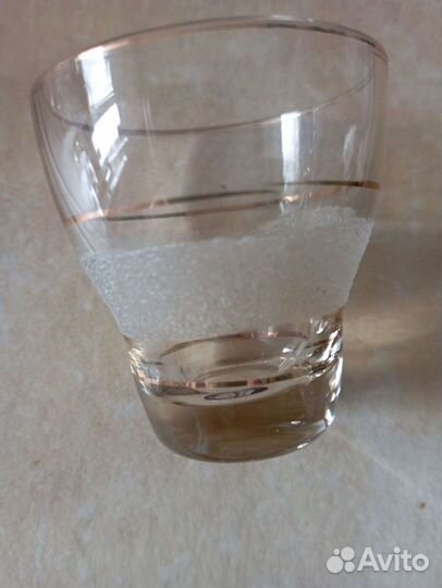 Рюмки, стопки с позолотой