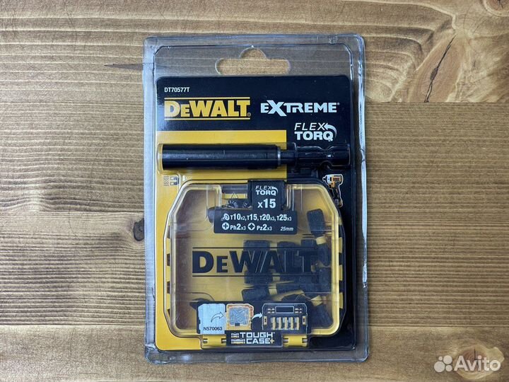 Набор ударных бит с переходником Dewalt DT70577T