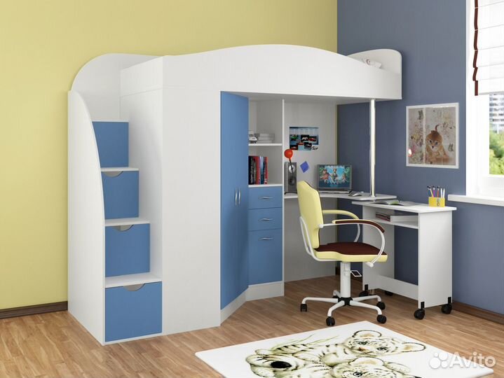 Кровать чердак Теремок-1 Гранд