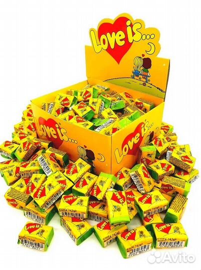 Жевательная резинка Love is 100 штук