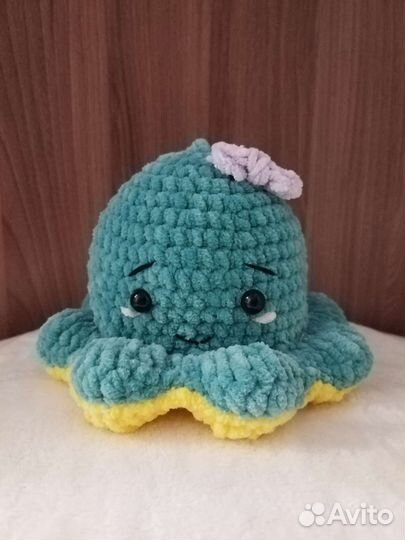Осьминожка - перевёртыш вязаный
