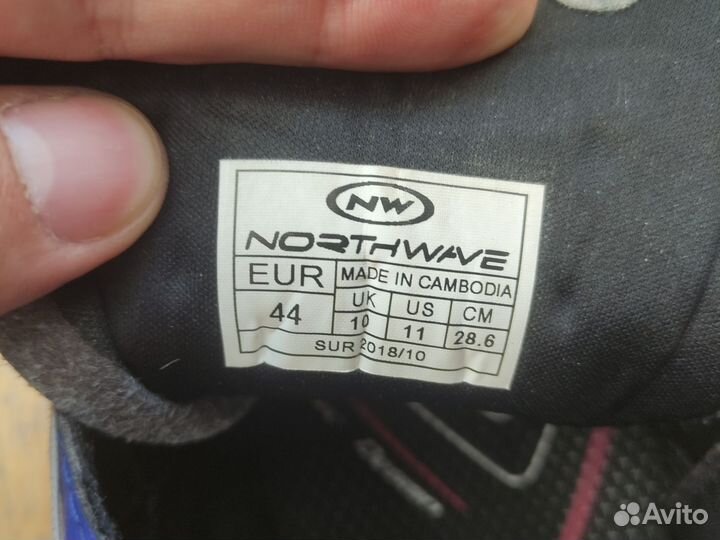 Велотуфли+педали northwave origin plus mtb spd 44