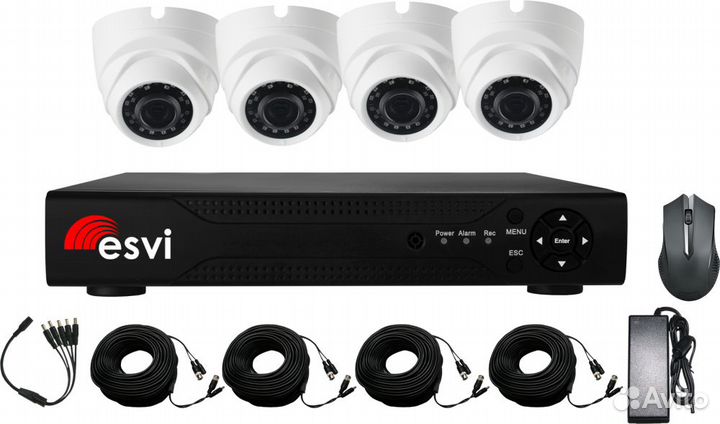 Комплект видеонаблюдения 4-8-16 камер