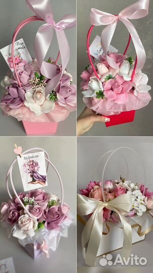 Букет из мыльных цветов