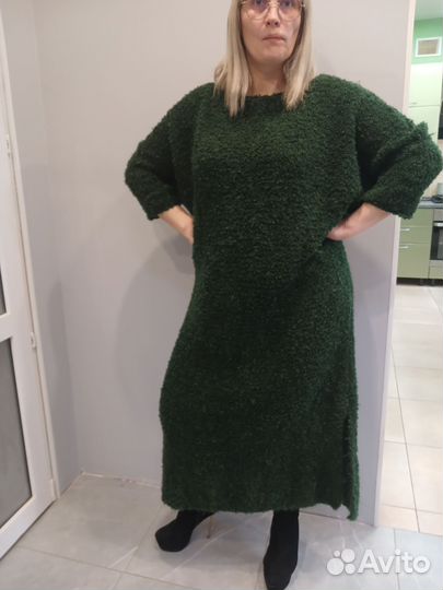 Платье вязаное женское оверсайз