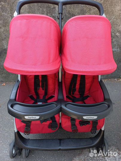 Прогулочная коляска для двойни, погодок