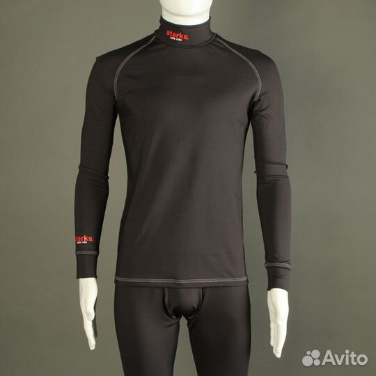 Термокофта Starks Warm Long shirt (Чёрный, XL)