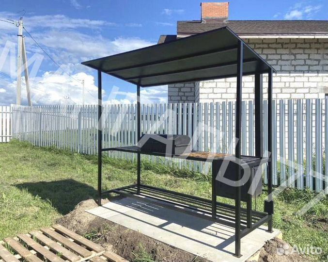 Мангал в стиле лофт