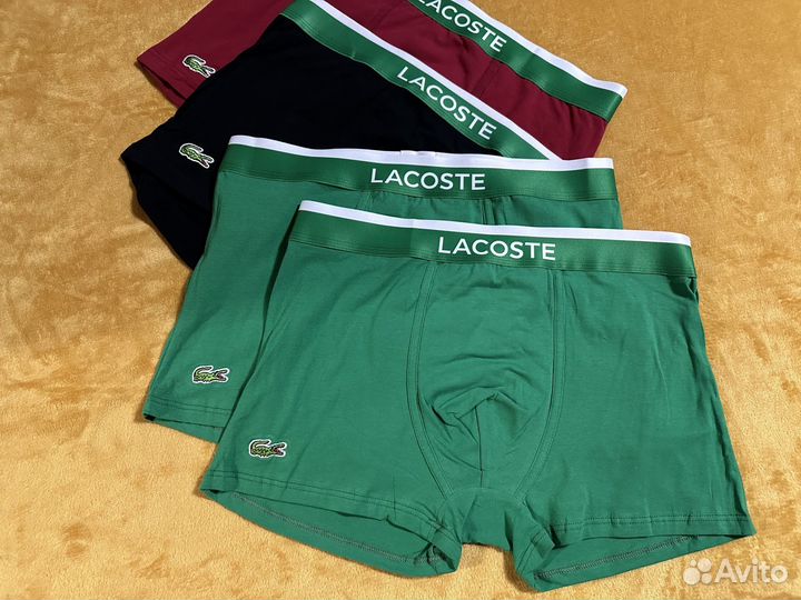 Lacoste боксеры мужские 4шт/54-56