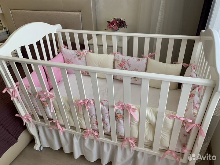 Детская кроватка erbesi с матрасом