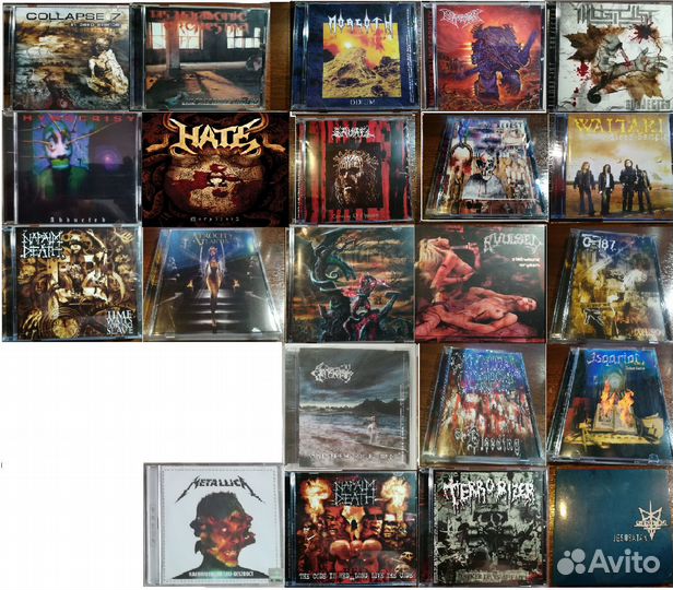 Cd компакт диски с рок/метал музыкой