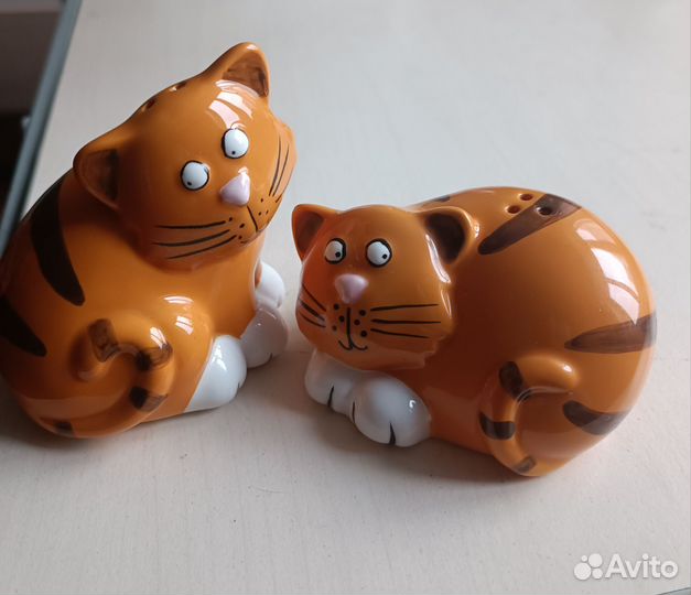 Солонка и перечница Рыжие коты