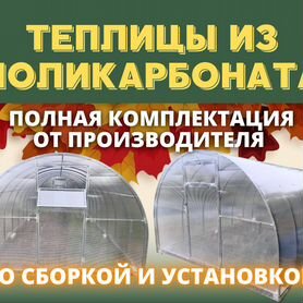 Теплица 3 на 8 из поликарбоната