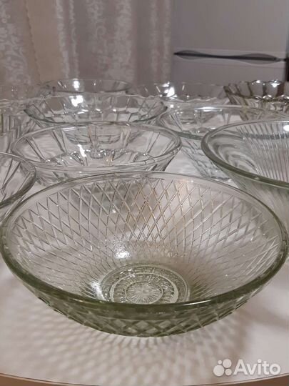Стеклянные салатники. СССР. Винтаж